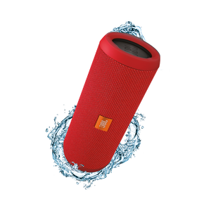 JBL Flip 3 - Red - Splashproof portable Bluetooth speaker with powerful sound and speakerphone technology - Hero