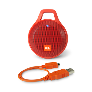 JBL Clip+ - Red - Rugged, Splashproof Bluetooth Speaker - Detailshot 2