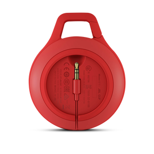 JBL Clip - Red - Ultra portable rechargeable Bluetooth speaker with carabiner - Back