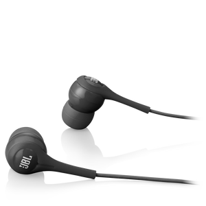 JBL Tempo In-Ear - Black - In-ear headphones with high-performance drivers for
clear, powerful sound - Hero
