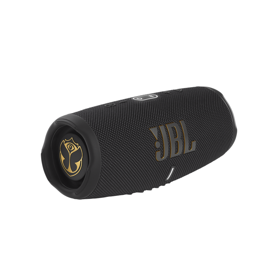 JBL Charge 5 Tomorrowland Edition - Black - Portable Waterproof Speaker with Powerbank - Hero