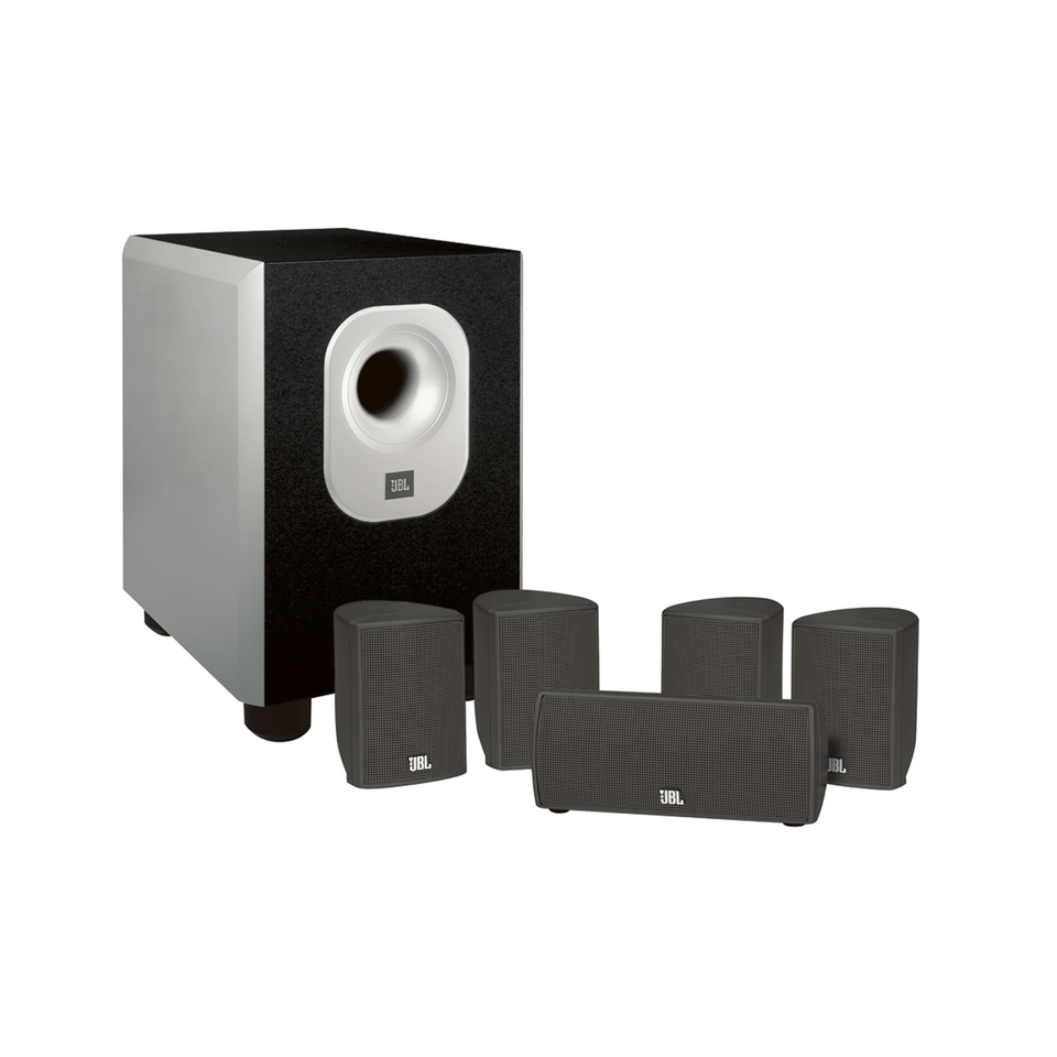 SCS 140 - Black - 5.1-channel speaker system with 100-watt powered subwoofer - Hero