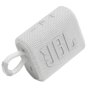 JBL Go 3 - White - Portable Waterproof Speaker - Detailshot 1