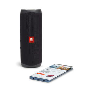 JBL Flip 5 - CostCo-Black-Matte - Portable Waterproof Speaker - Detailshot 2